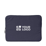 Tablet-Hülle aus Nylon und Polyester für 16 Zoll farbe marineblau Ansicht mit Druckbereich