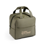 Thermokühltasche aus Kunstleder mit Reißverschluss 5 L farbe grün erste Ansicht