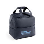 Thermokühltasche aus Kunstleder mit Reißverschluss 5 L farbe marineblau erste Ansicht