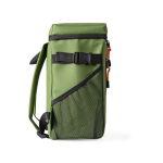 Kühlrucksack aus Kunstleder mit Fächern 19 L farbe grün dritte Ansicht