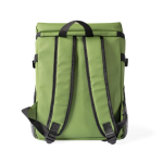 Kühlrucksack aus Kunstleder mit Fächern 19 L farbe grün vierte Ansicht