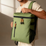 Kühlrucksack aus Kunstleder mit Fächern 19 L farbe grün sechste Ansicht