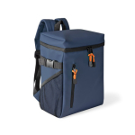 Kühlrucksack aus Kunstleder mit Fächern 19 L farbe marineblau erste Ansicht