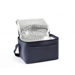 Kühltasche aus Kunstleder mit Schulterhenkeln 4 L farbe marineblau erste Ansicht