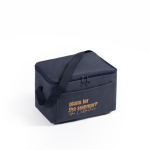 Kühltasche aus Kunstleder mit Schulterhenkeln 4 L farbe marineblau zweite Ansicht