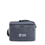 Kühltasche aus Kunstleder mit Schulterhenkeln 4 L farbe marineblau Ansicht mit Druckbereich