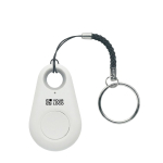Kompakter Anti-Verlust-Tracker für Schlüssel und Gepäck farbe weiß Ansicht mit Druckbereich