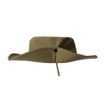 Verstellbarer Abenteuerhut aus Nylon und Polyester farbe grün dritte Ansicht