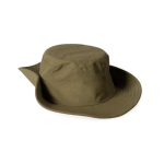 Verstellbarer Abenteuerhut aus Nylon und Polyester farbe grün vierte Ansicht