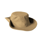 Verstellbarer Abenteuerhut aus Nylon und Polyester farbe camel vierte Ansicht