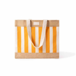 Tasche aus recycelter Baumwolle und Jute 220 g/m² farbe orange zweite Ansicht