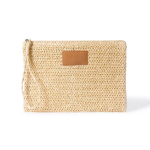 Kulturtasche aus Papier mit Etikett zur Bedruckung farbe natürliche farbe