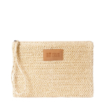 Kulturtasche aus Papier mit Etikett zur Bedruckung farbe natürliche farbe Ansicht mit Druckbereich