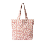 Tasche aus recycelter Baumwolle mit Animal-Print 200 g/m² farbe rosa zweite Ansicht