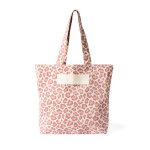 Tasche aus recycelter Baumwolle mit Animal-Print 200 g/m² farbe rosa
