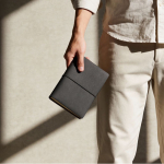 A5-Notizbuch aus Karton mit Hülle und Gummiband farbe schwarz sechste Ansicht