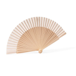 Fächer aus Holz und Polyester 23 cm farbe heller holzton erste Ansicht