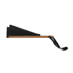 Faltfächer aus Bambus und Polyester 23 cm farbe schwarz zweite Ansicht