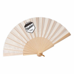 Fächer aus Holz und Polyester mit Band 26 cm farbe natürliche farbe sechste Ansicht