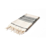 Strandtuch aus recycelter Baumwolle mit Fransen 380 g/m² farbe natürliche farbe