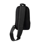 Umhängetasche aus Polyester mit einem Fach und Fronttasche farbe schwarz erste Ansicht