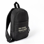 Umhängetasche aus Polyester mit einem Fach und Fronttasche farbe schwarz zweite Ansicht