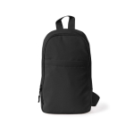 Umhängetasche aus Polyester mit einem Fach und Fronttasche farbe schwarz