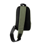 Umhängetasche aus Polyester mit einem Fach und Fronttasche farbe grün erste Ansicht