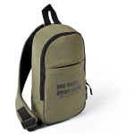 Umhängetasche aus Polyester mit einem Fach und Fronttasche farbe grün zweite Ansicht