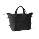 Polyester-Reisetasche mit Trolleyband und kurzen Griffen farbe schwarz dritte Ansicht