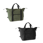 Polyester-Reisetasche mit Trolleyband und kurzen Griffen farbe schwarz sechste Ansicht