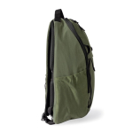 Polyester-Rucksack mit mehreren Fächern und Laptopfach farbe grün zweite Ansicht