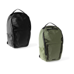 Polyester-Rucksack mit mehreren Fächern und Laptopfach farbe grün sechste Ansicht