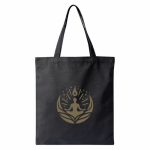 Polyester-Tasche mit langen Henkeln 12 L farbe schwarz dritte Ansicht