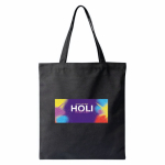 Polyester-Tasche mit langen Henkeln 12 L farbe schwarz vierte Ansicht