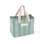 Polypropylen-Tasche mit Streifendesign 200 g/m² farbe grün zweite Ansicht