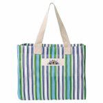 Polypropylen-Tasche mit Streifendesign 200 g/m² farbe grün vierte Ansicht