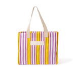 Polypropylen-Tasche mit Streifendesign 200 g/m² farbe rosa