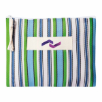 Polypropylen-Kulturtasche mit Streifendesign 200 g/m² farbe grün zweite Ansicht