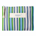 Polypropylen-Kulturtasche mit Streifendesign 200 g/m² farbe grün dritte Ansicht