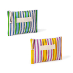 Polypropylen-Kulturtasche mit Streifendesign 200 g/m² farbe rosa zweite Ansicht