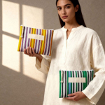 Polypropylen-Kulturtasche mit Streifendesign 200 g/m² farbe rosa dritte Ansicht