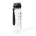 Kunststoffflasche mit Füllstandsanzeige und Sicherheitsverschluss 1 L farbe transparent erste Ansicht