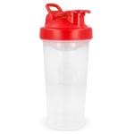 Auslaufsicherer Kunststoff-Shaker mit Mixeinsatz 700 ml farbe rot