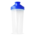 Auslaufsicherer Kunststoff-Shaker mit Mixeinsatz 700 ml farbe dunkelblau vierte Ansicht