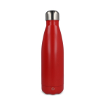 Auslaufsichere Thermoflasche aus recyceltem Edelstahl 500 ml farbe rot