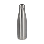 Auslaufsichere Thermoflasche aus recyceltem Edelstahl 500 ml farbe silber
