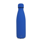 Thermoflasche aus recyceltem Edelstahl mit Soft-Touch 500 ml farbe blau