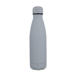 Thermoflasche aus recyceltem Edelstahl mit Soft-Touch 500 ml farbe grau