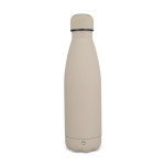 Thermoflasche aus recyceltem Edelstahl mit Soft-Touch 500 ml farbe beige